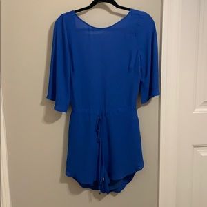 Olivaceous Royal Blue Romper